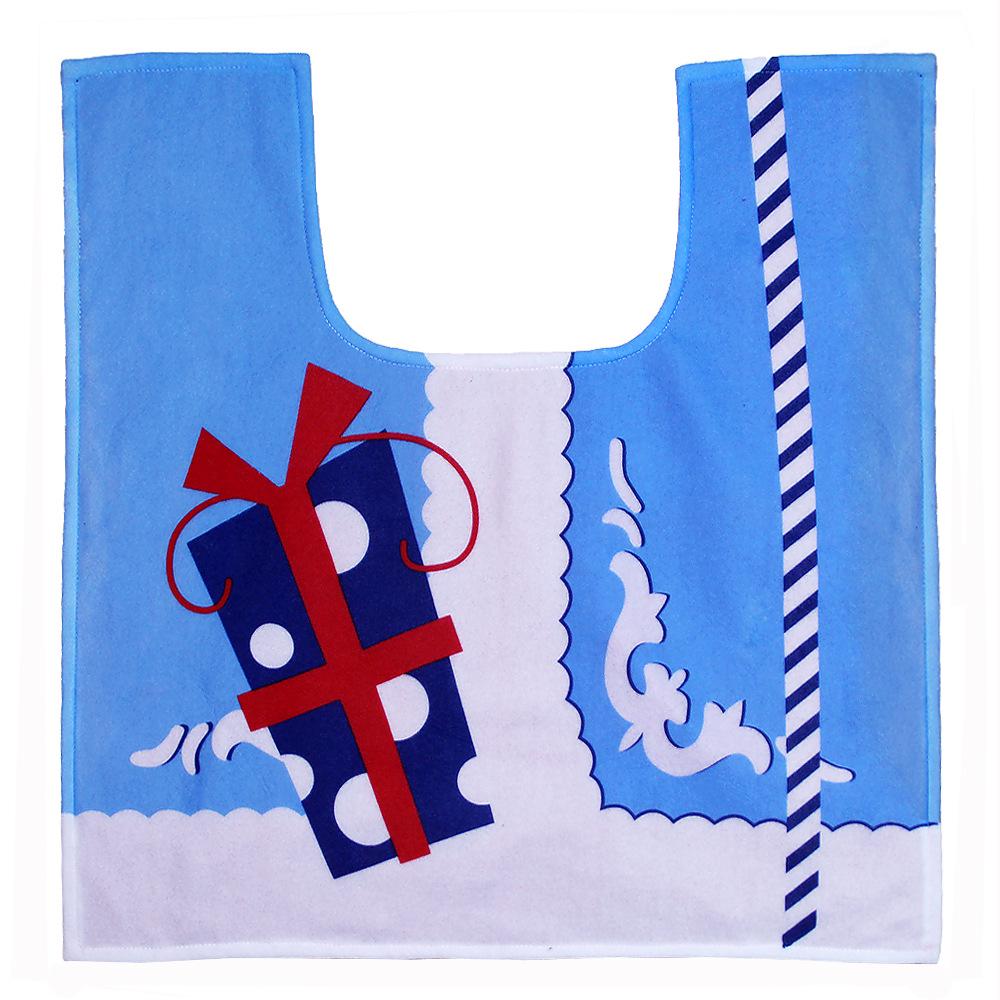 Милые рождественские чехлы на сиденья для унитаза, креативный коврик для ванной с Санта-Клаусом, рождественские принадлежности для дома, новогоднее подарочное украшение Navidad