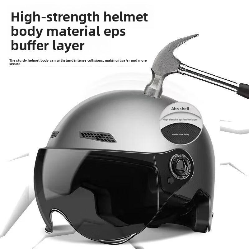 Шлем Электромобиль Женский и Мужской Мотоциклетный Аккумуляторный Автомобиль Полушлем Летняя Защита от Солнца Полный Шлем Оптом Езда Дышащий и Легкий