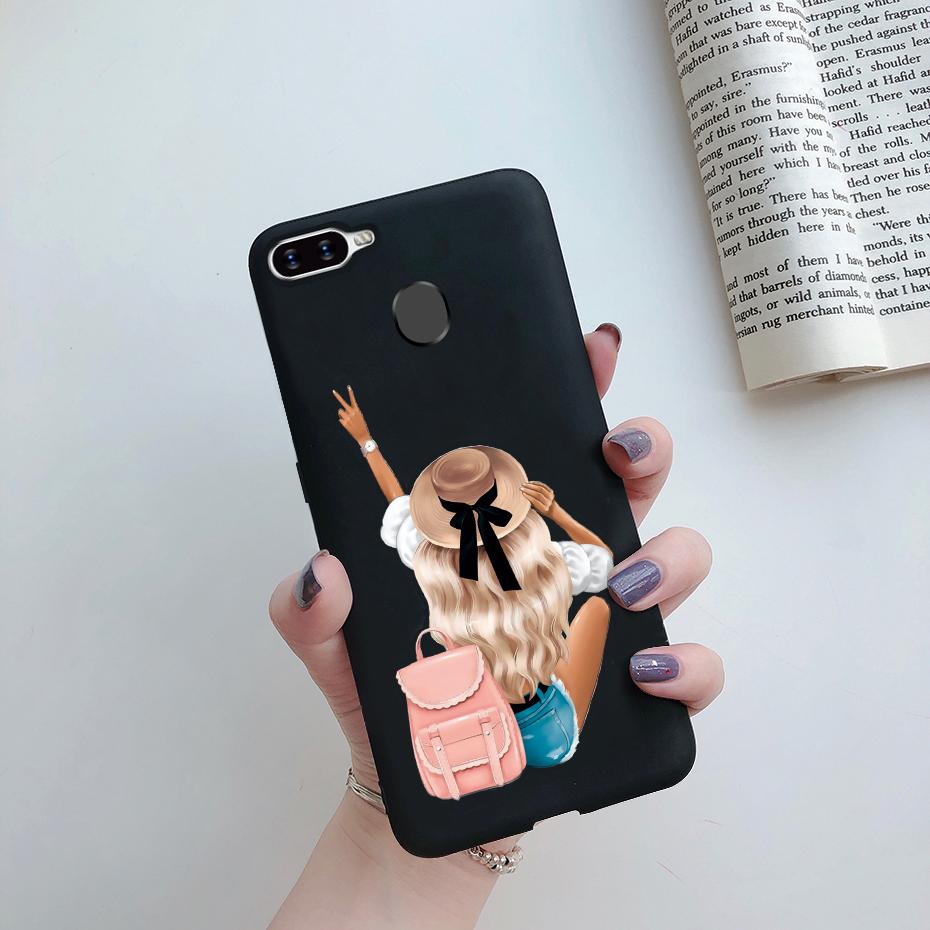 Case For OPPO A5S Back Cover Soft Candy Silicone Pretty Girls Phone Case For OPPO A5S AX5S A7 2018 AX7 A7N A12 Cover Coque Funda