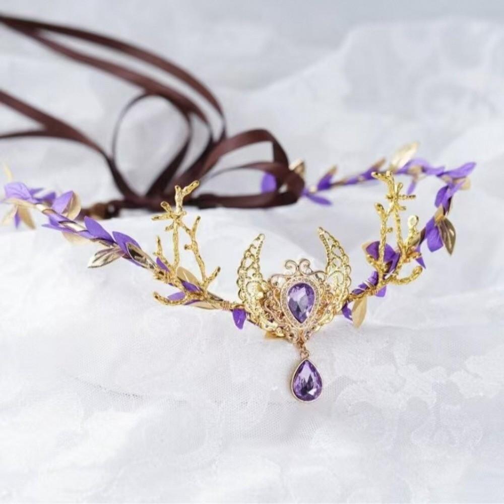 Лоза Эльф Диадема Фэнтези Головной убор Феи Корона Эльфа Феи Лесная Свадьба