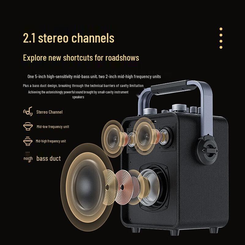 SEE ME HERE 69 Rangers D5 Portable KTV Bluetooth Speaker