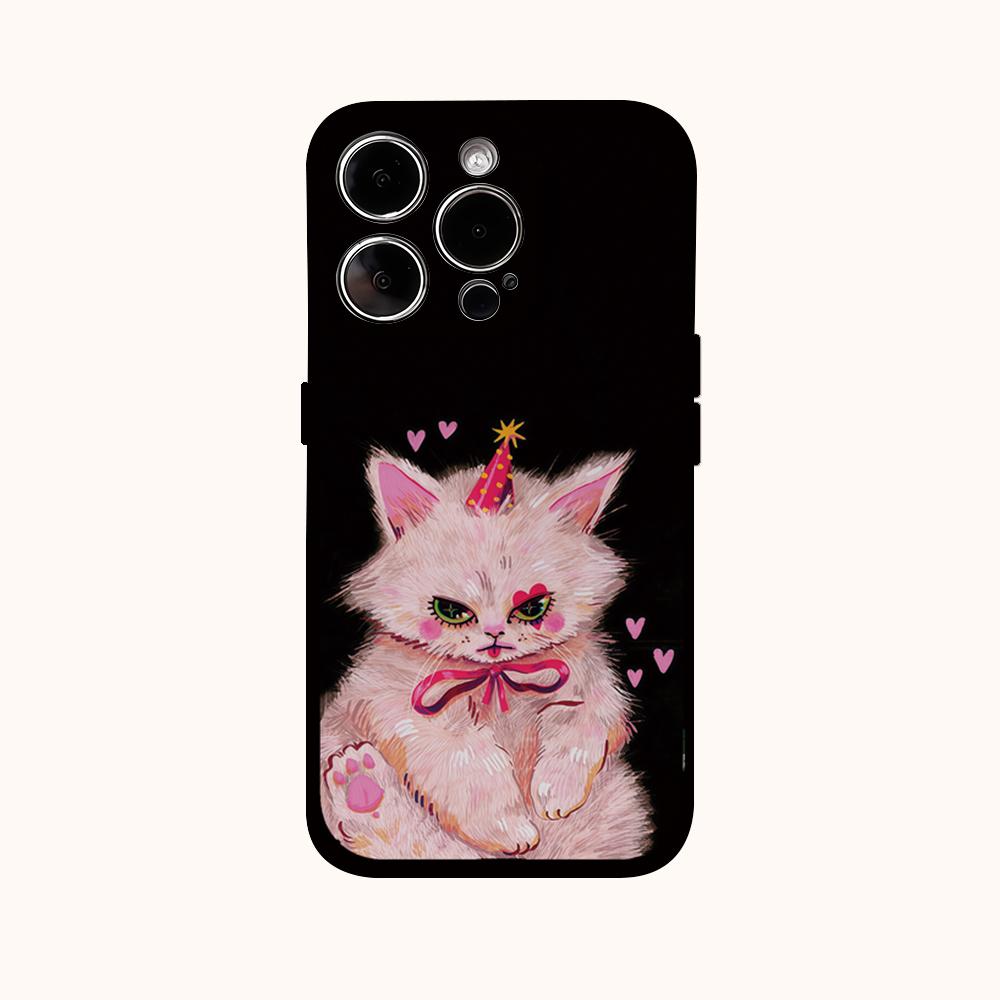 Чехол для телефона CLOWN KITTY для IPhone 16 15 14 13 12 11 X XS XR XSMAX 7 8 Pro Max Plus Двухслойная задняя крышка