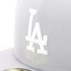 New Era MLB Los Angeles Dodgers Flat Visor Size LOSDOD GRY 23J Cap, Gray, 8, 5950, SWHT,