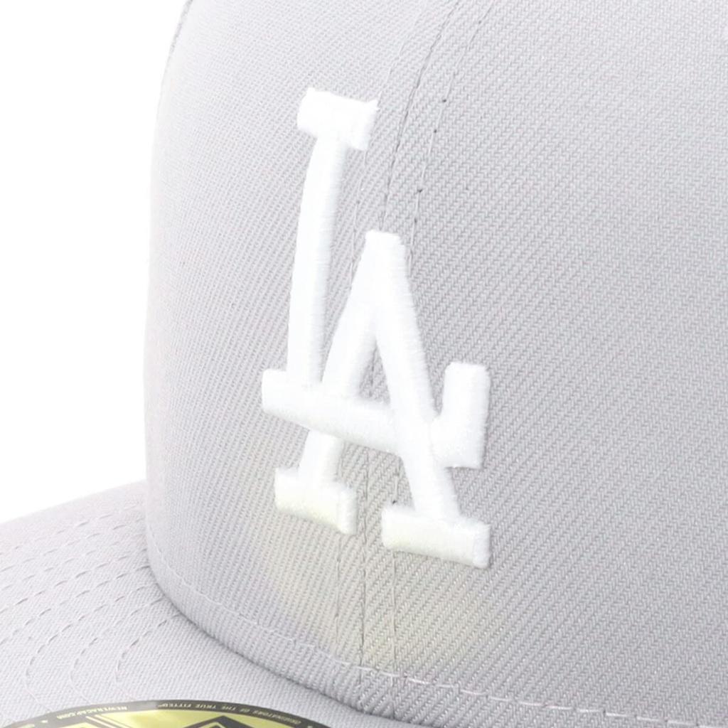 New Era MLB Los Angeles Dodgers Flat Visor Size LOSDOD GRY 23J Cap, Gray, 8, 5950, SWHT,