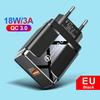 Быстрое зарядное устройство GaN с несколькими портами PD33W QC3.0 - 9В/12В Европейский стандарт