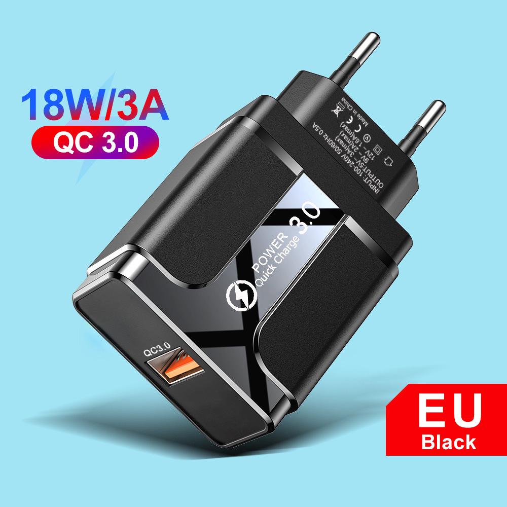 Быстрое зарядное устройство GaN с несколькими портами PD33W QC3.0 - 9В/12В Европейский стандарт