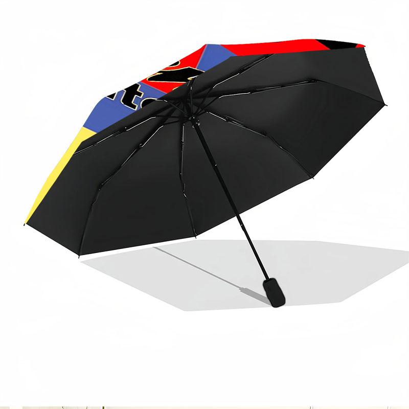 Club America Print Automatic Open Close Umbrella, Portable Foldable Umbrella, for Outdoor Commute Camping Trip, Ideal Birthday Gift