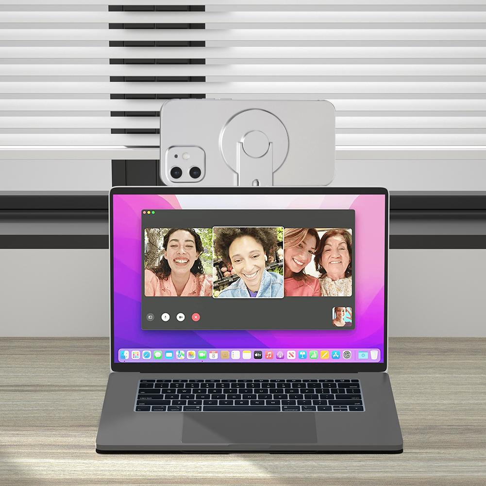 Telescopic Car Phone Holder 180 Degree Rotating Universal Laptop Screen Monitor Aluminum Alloy Portable for MacBook/iPhone 14 13
