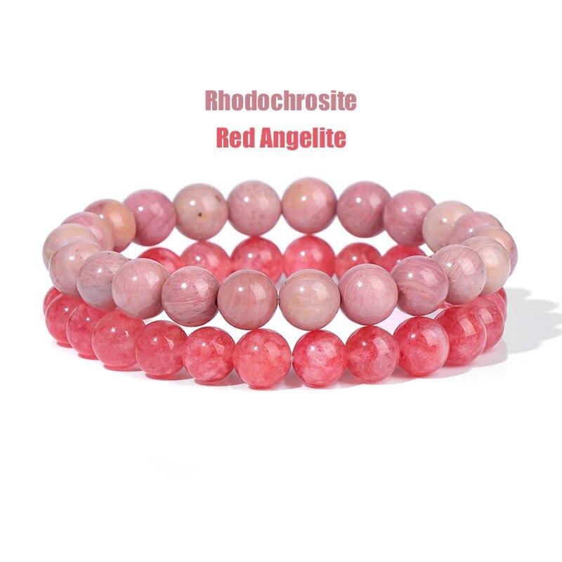 2 шт./компл. браслеты для женщин, набор браслетов из натурального камня, агаты, 8 мм, бисер, бирюзовый кристалл, браслет, мужские ювелирные изделия, исцеление