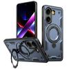 Для Xiaomi Poco X7 Pro 5G Redmi Turbo 4 Чехол Броня Противоударный Вращающийся на 360° Магнитный Металлический Стенд TPU Рамка Пластиковая Крышка для Телефона