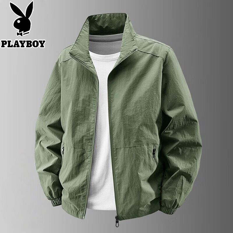 PLAYBOY Мужская тонкая повседневная куртка с воротником-стойкой