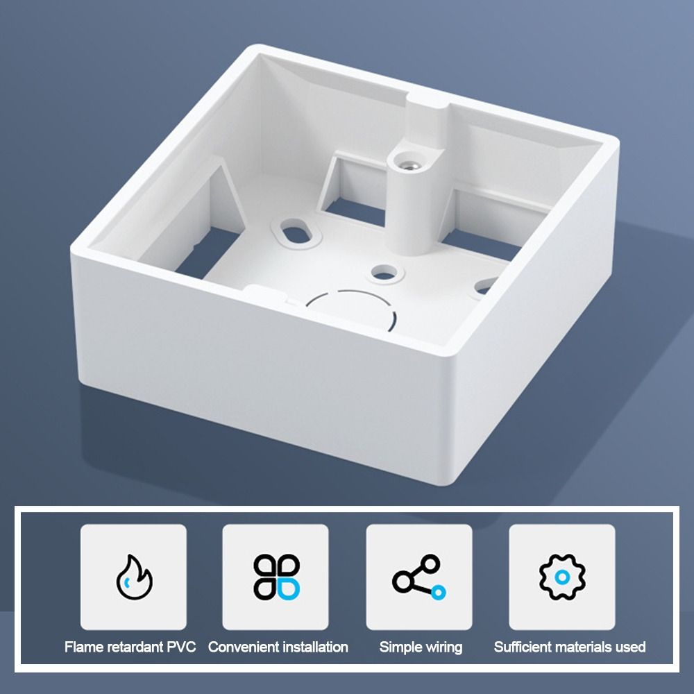 Switch And Socket Apply Wall Surface Junction Box External Mounting Box Switch Socket Box 86 Type