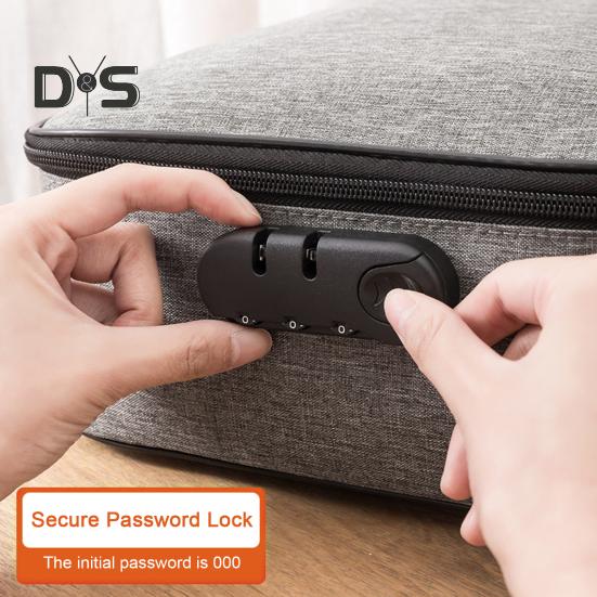 Document Organizer Folio Storage Bag with Handle Zipper Closure Large Capacity Waterproof Envelope File Holder Organizer