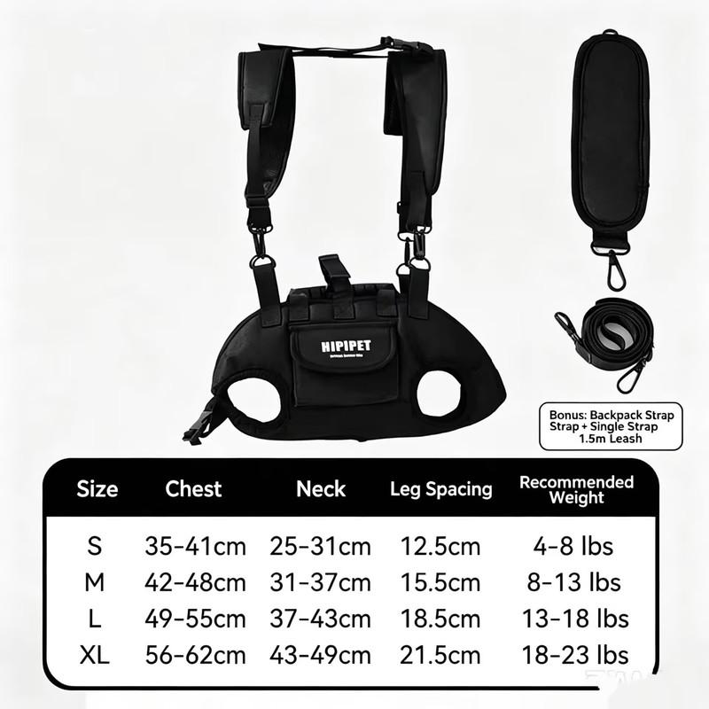 Adjustable Dog Carrier Backpack Breathable Pet Travel Bag for Small Medium Dogs Cats Outdoor Hiking Walking Camping