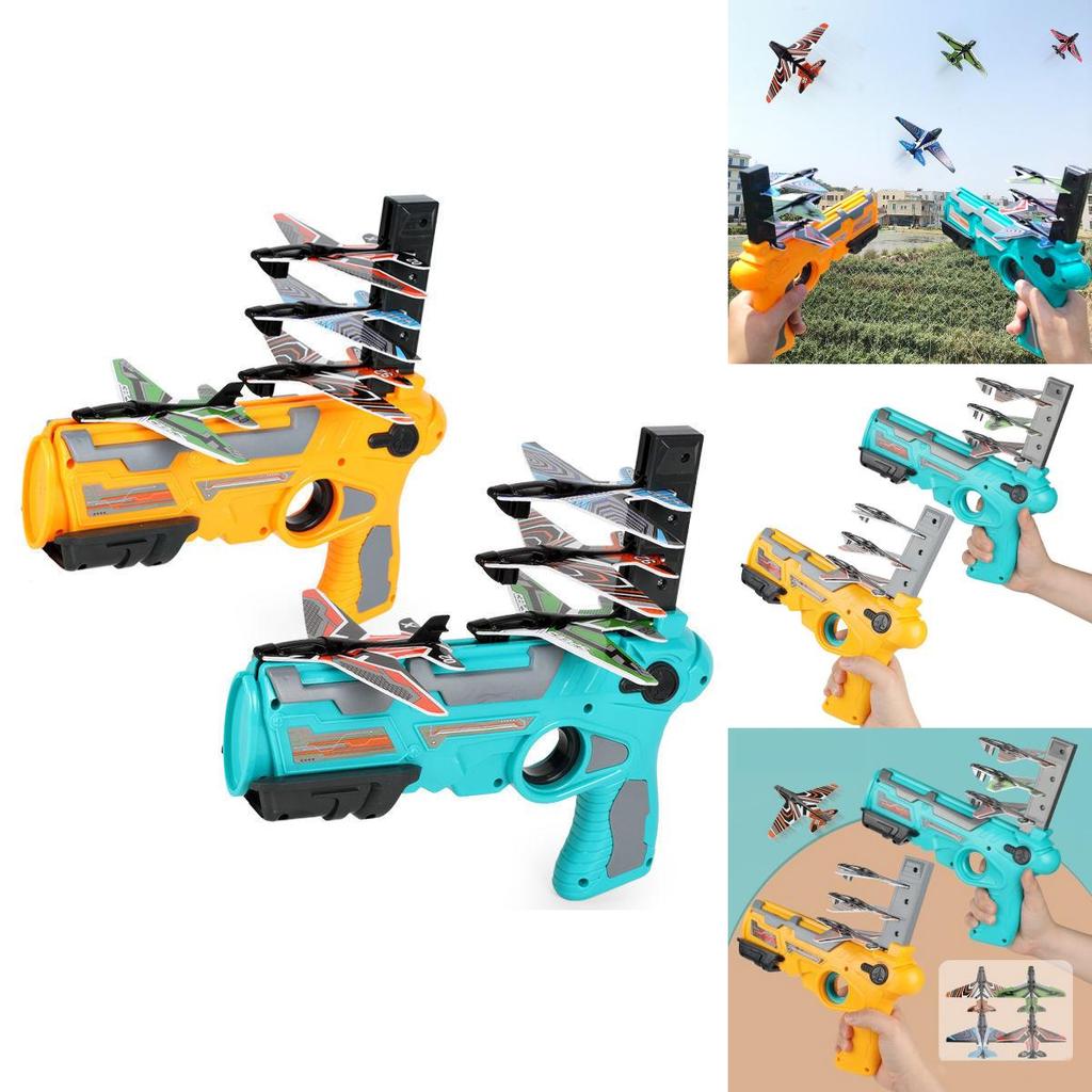 Захватывающий игрушечный пистолет Nerf, запускающий пенные самолеты, для безопасного веселья на открытом воздухе и воздушных сражений