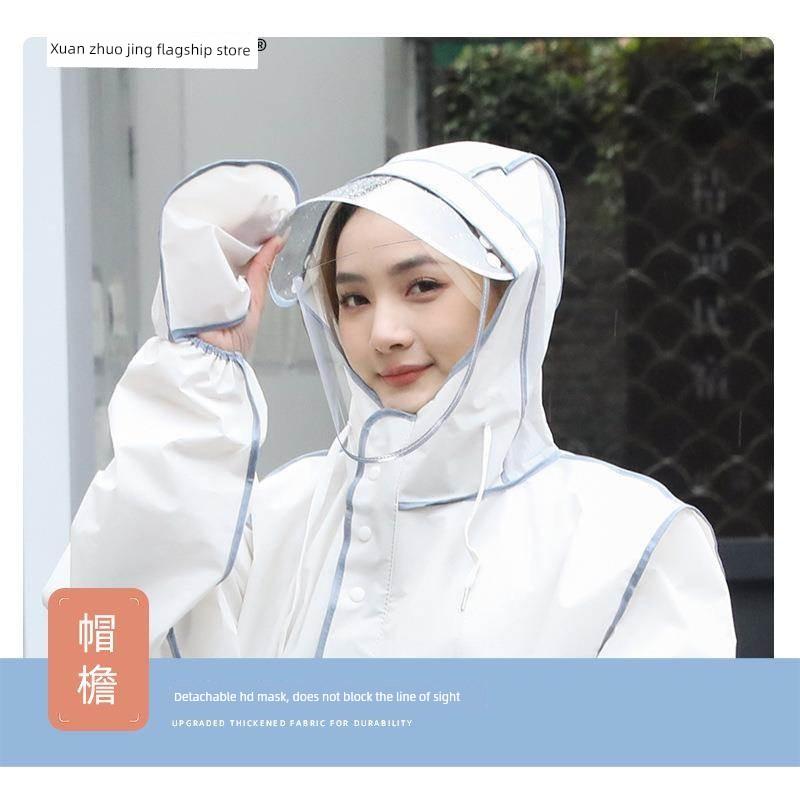 Raincoat Women's Long Full Body Rainstorm Prevention Electric Battery Car Adult Outer Wear Thickened Single Riding Special Poncho