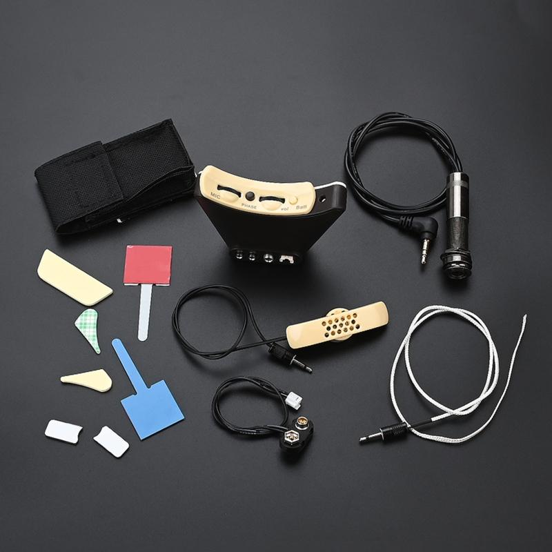 Звукосниматель для акустической гитары Микрофон Эквалайзеры для резонаторного отверстия Пьезоэлектрический звукосниматель Замена