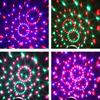 5V Mini RGB LED Crystal Ball Stage Effect Lighting Bulb Party Disco Club DJ Auto Rotating Festive Atmosphere Light