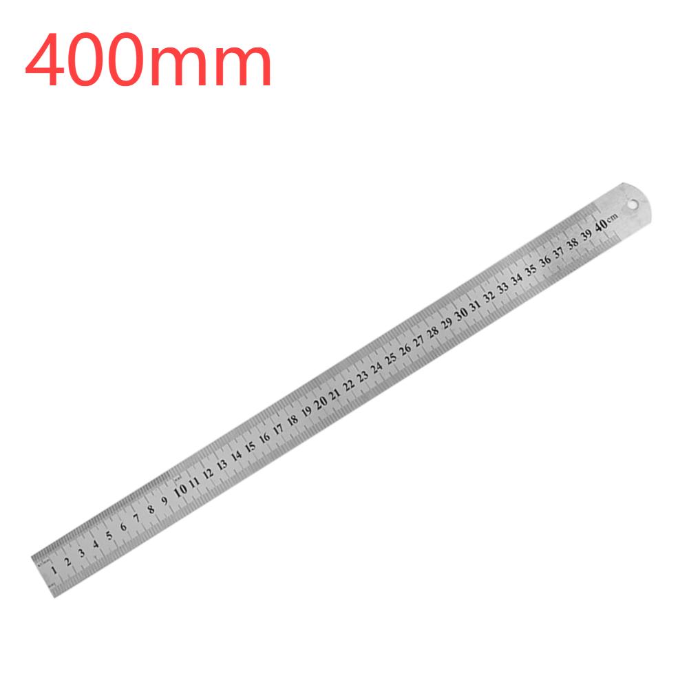 Прямая линейка из нержавеющей стали, двухсторонняя, прецизионная, измерительная линейка, шкала, аксессуары для метрической линейки 15-40 см