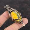 Bumble Bee Jasper Copper Wire Wrapped Pendant Designer Pendant Handmade Copper Jewelry Women Pendant Wire Wrap Gemstone Jewelry Gift For Mom