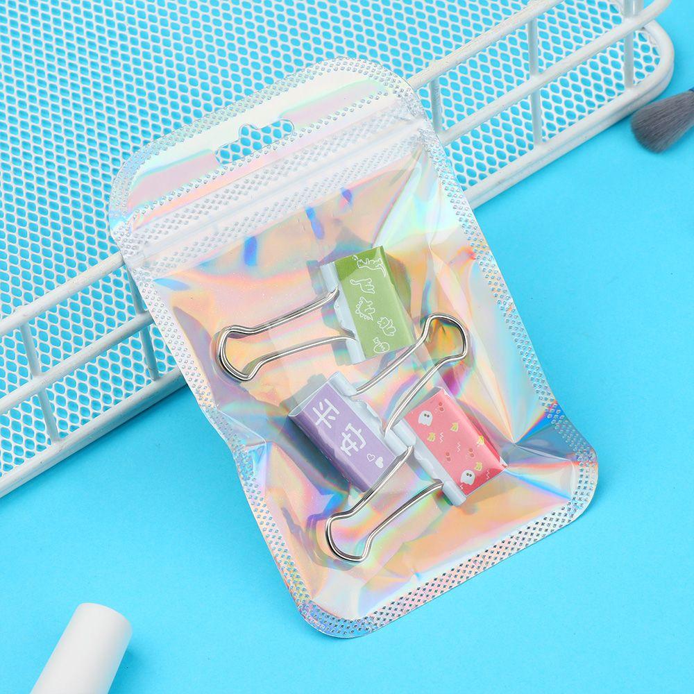 High quality Iridescent Jewelry Display OPP Bags Packaging Bag Zip lock Pouches Self Sealing Bag