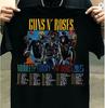 Распродажа! Унисекс черная футболка Guns N Rose Музыкальный тур 2023