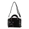 Women Handbag with Shoulder Strap Coin Purse PU Leather Zipper Multi Purpose Handbag Stylish Messenger Bag Black Free