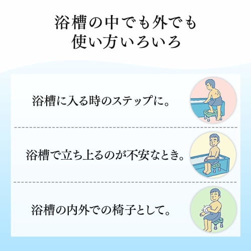 IRIS OHYAMA Стул для ванной и душа, Стул для душа, Табурет для ванной, Ступенька, Многофункциональный, с присосками, Принадлежности для ухода, День уважения к пожилым людям Г