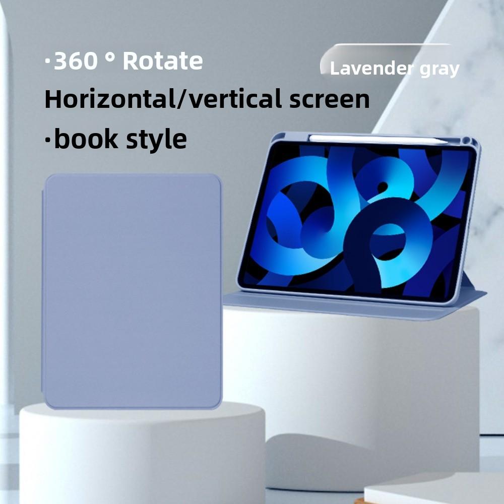 Кожаный чехол для 2024 iPad Pro 11 iPad Air 11 Обложка с вращающейся подставкой с акриловой задней крышкой 10.2 12.9