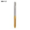 Metric HSS Titanium Coated Thread Tap Drill Bits Straigh Flute Right Hand Screw Thread Machine Tap M2 M2.5 M3 M4 M5 M6 Hand Tool
