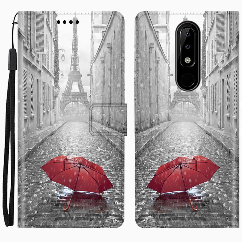 Для Nokia 5.1 Plus Чехол Кожаный Чехол-бумажник с откидной крышкой Для Nokia 5.1 Plus Чехол для телефона Для Nokia TA-1120 TA-1105 TA-1102 Чехол Fundas