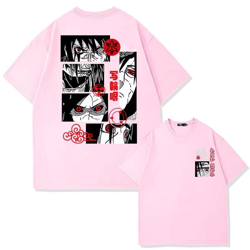 Naruto  Print mens and womens cotton Tshirts 2026 summer  Cartoon pattern Loose casual shortsleeved top