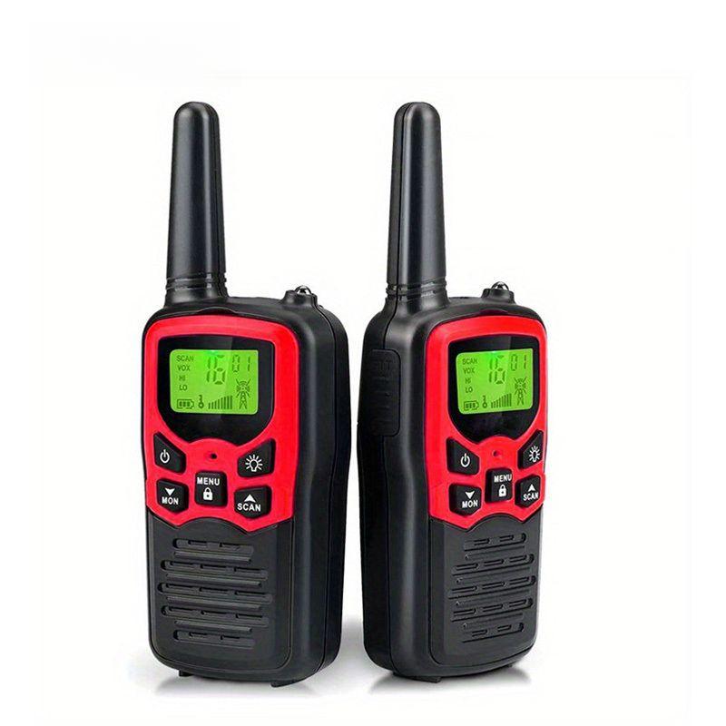 2 комплекта раций дальнего действия для взрослых с 22 каналами FRS, семейная рация со светодиодным фонариком и ЖК-дисплеем VOX для пеших прогулок и походов