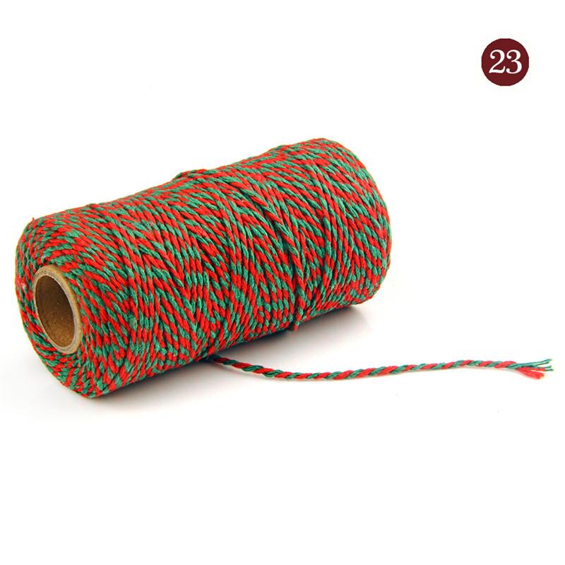 100 метров 2 мм хлопковая веревка для пекарей, хлопковые шнуры, веревка для домашнего декора, ручная работа, упаковка рождественского подарка, ремесло, подарочная упаковка «сделай сам»