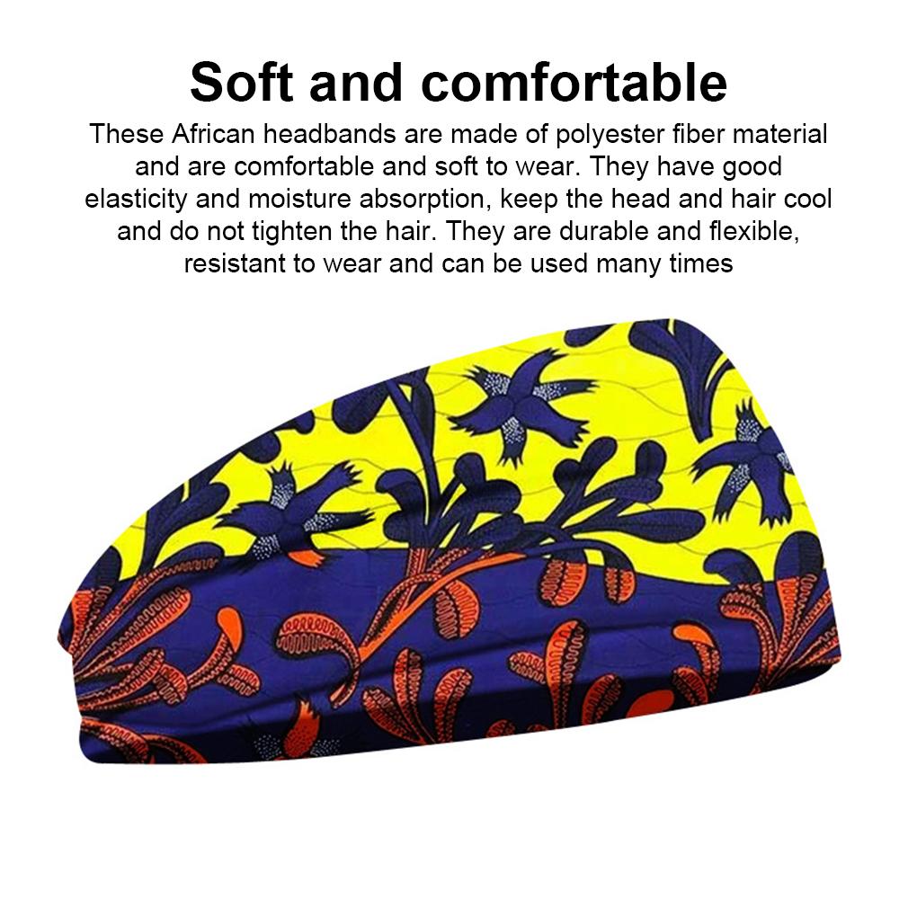 Повязки на голову Спортивные Геометрический Цветочный принт Винтажный стиль Повязка на голову Потовпитывающая повязка Головной убор Мягкость Обертывание Йога Спортзал Бег Женщины