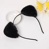 Plush Cat Ears Headband for Women Cartoon Plush Hair Band Anime Cosplay Cute Face Wash Hairband Headware Girls Hair Accessories