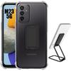 Case - Samsung - Galaxy M23 5G - Shockproof Silicone - Transparent - Foldable Stand