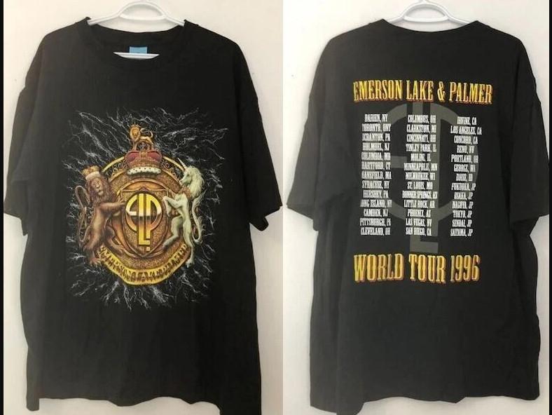 Vintage 1996 Deadstock Emerson Lake and Palmer 1996 Tour T-shirt size S-5XL