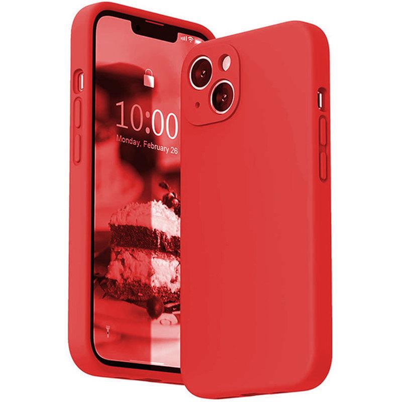 Мягкий чехол из жидкого силикона Square для iPhone 16 15 14 13 11 12 Pro Max Mini X XR XS 7 8 Plus SE 2 с полной защитой объектива