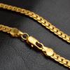 European and American Ins Fashion Jewelry 5MM Full Side Gold-plated Necklace