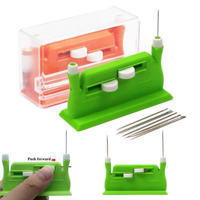 Автоматический нитевдеватель с двумя головками, инструмент для заправки нити с 5 иглами для руки