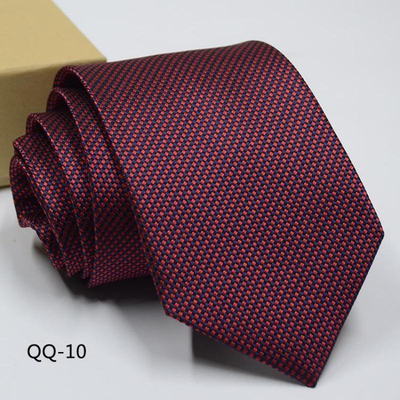 Мужское Платье Деловой Повседневный Профессиональный Жених Свадьба Лучший Муж С Полосатым Жаккардом Изысканный Джентльмен Мужской Премиальный Галстук