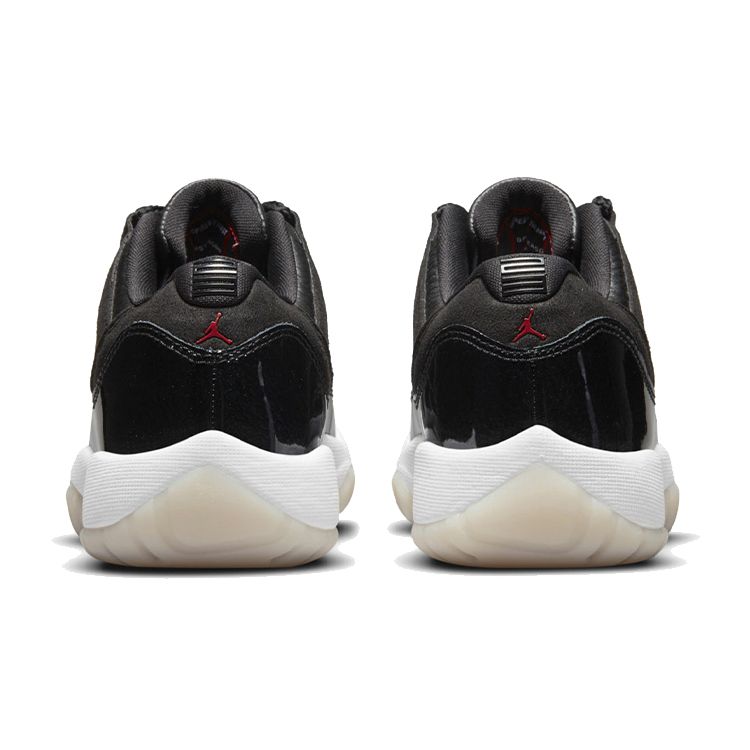 Детские кроссовки Air Jordan 11 Retro Low GS 72-10 Black Gym-Red White 528896-001