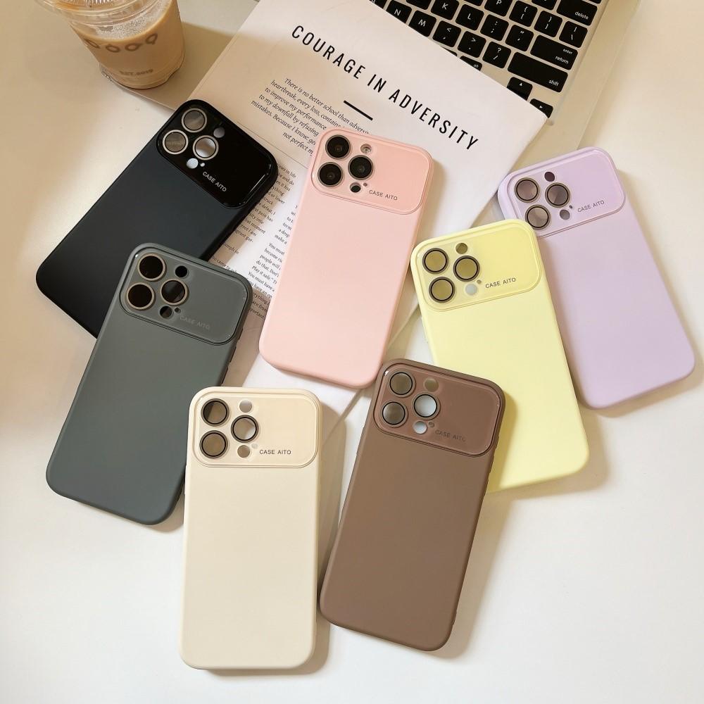 Официальный чехол из жидкого силикона с большим прозрачным окном для iPhone 17 Air 16 15 14 13 12 Pro Max, гладкий, фланелевый, матовый, противоударный Funda