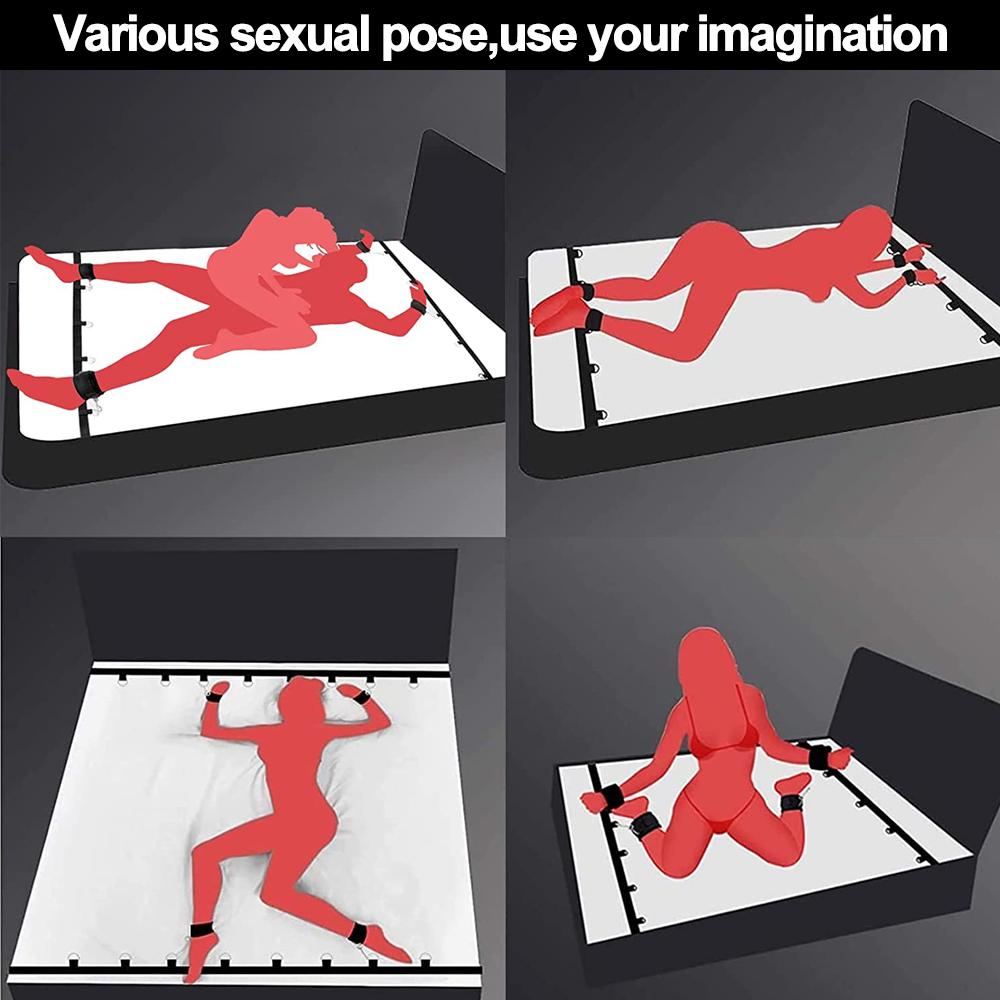 8 в 1 БДСМ сексуальный комплект для связывания воротник маска для глаз наручники кандалы товары для взрослых секс-игрушки для пар секс-шоп