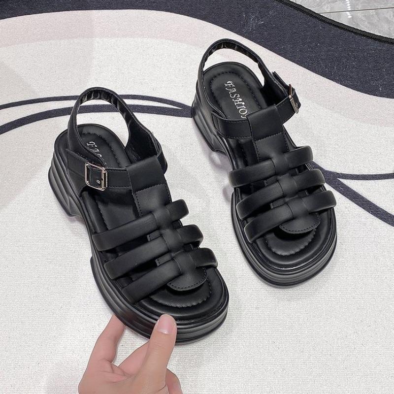 Сандалии на толстой подошве, женские летние новые удобные модные туфли