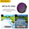 Ronkoen ND CPL Filter for DJI OSMO Action4/5Pro Action Camera Accessories CPL ND8 ND16 ND32 Lens Set Aluminium Alloy Frame