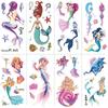Children'S Mermaid Tattoo Sticker Cartoon Cute Princess Water Transfer Simulation Tattoo Set