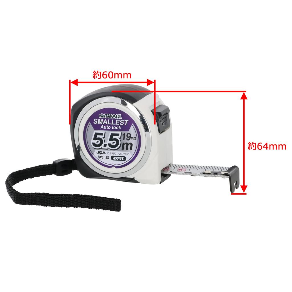 Takagi TAKAGI Ultra Small Auto Lock Convex 19mm X Major 5.5m