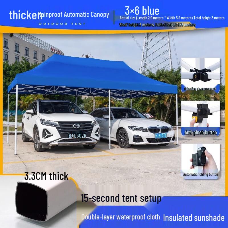 Heavy-Duty Folding Outdoor Pop-Up Canopy